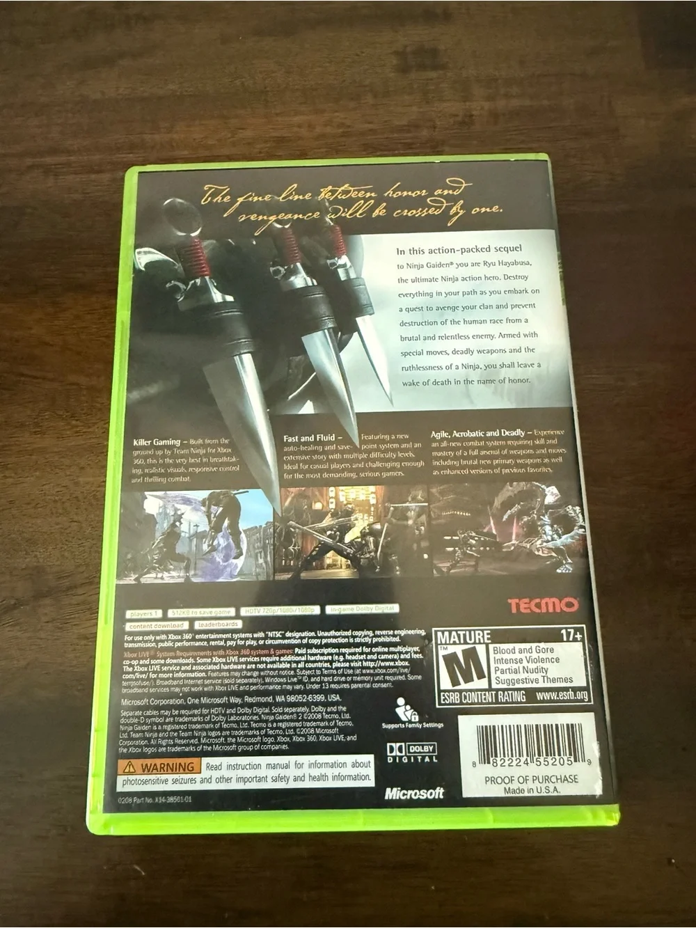 Ninja Gaiden 2 - Microsoft Xbox 360 - Complete CIB - Tested & Works!